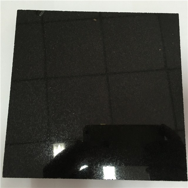 polished shanxi black granite tile